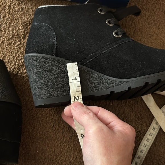 Bobs size 6.5 ladies wedge black nwt - Picture 7 of 14